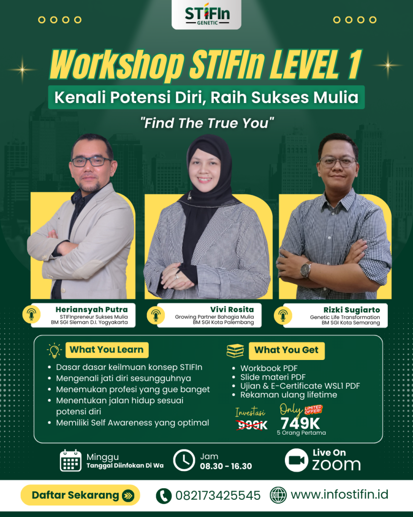 Workshop stifin level 1 - wa: 082173425545