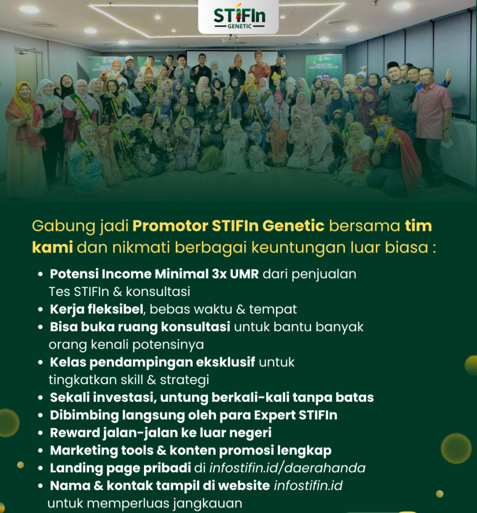 Manfaat menjadi promotor stifin - wa 082173425545