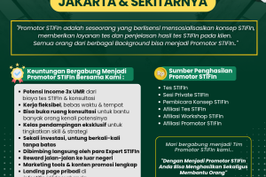 Pendaftaran Promotor STIFIn Jakarta – Wa : 082173425545 