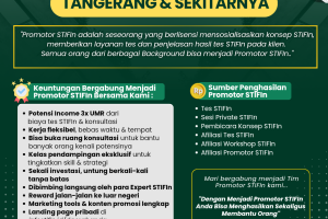 Pendaftaran Promotor STIFIn Tangerang : 082173425545