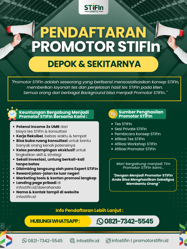 Pendaftaran Promotor STIFIn Depok