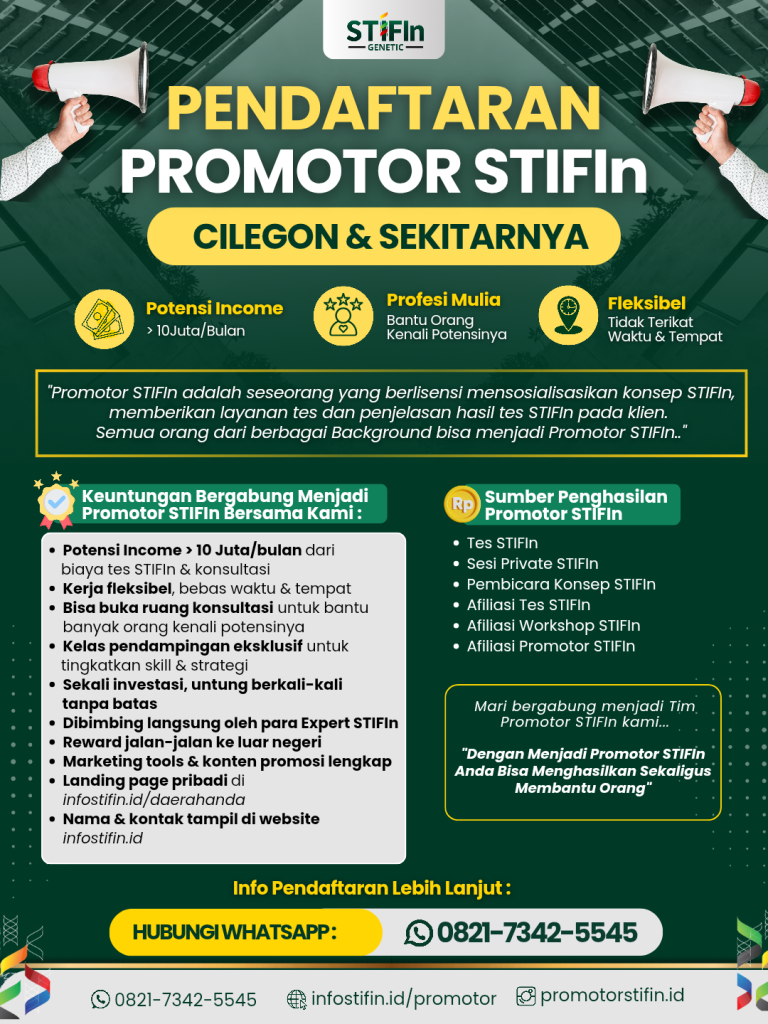Pendaftaran Promotor STIFIn Cilegon