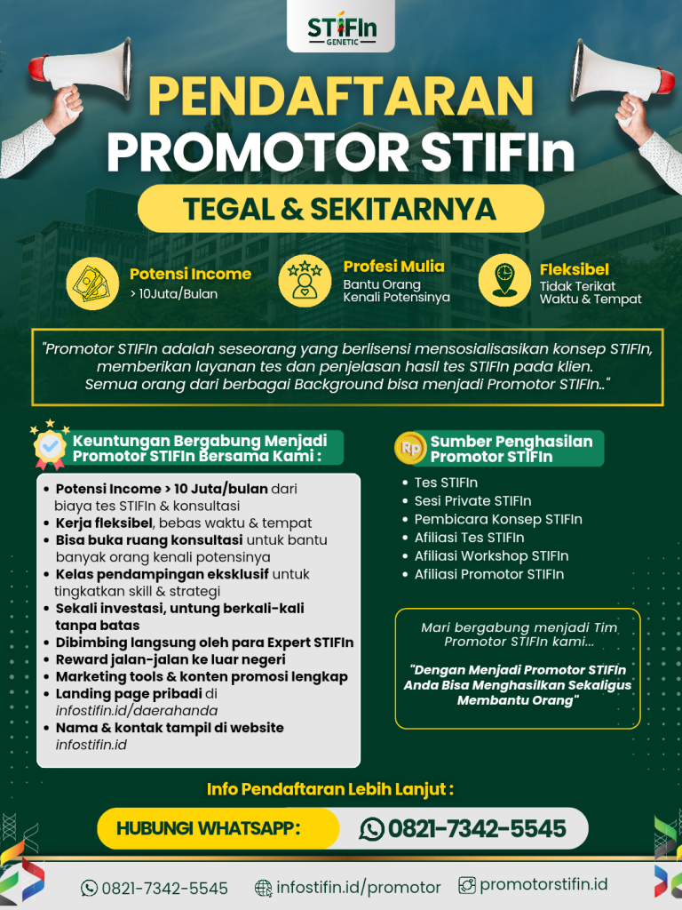 Pendaftaran Promotor STIFIn Tegal