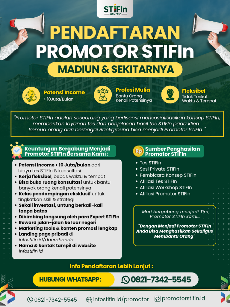 Pendaftaran Promotor STIFIn Madiun