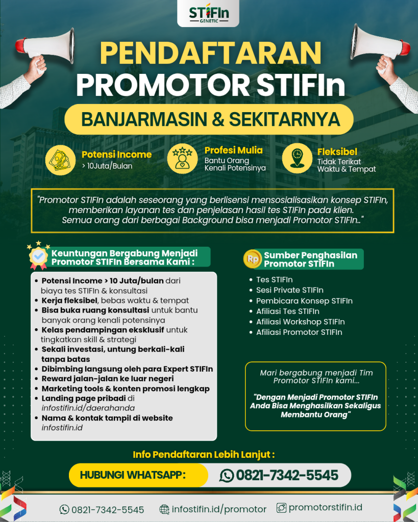 Pendaftaran Promotor STIFIn Banjarmasin
